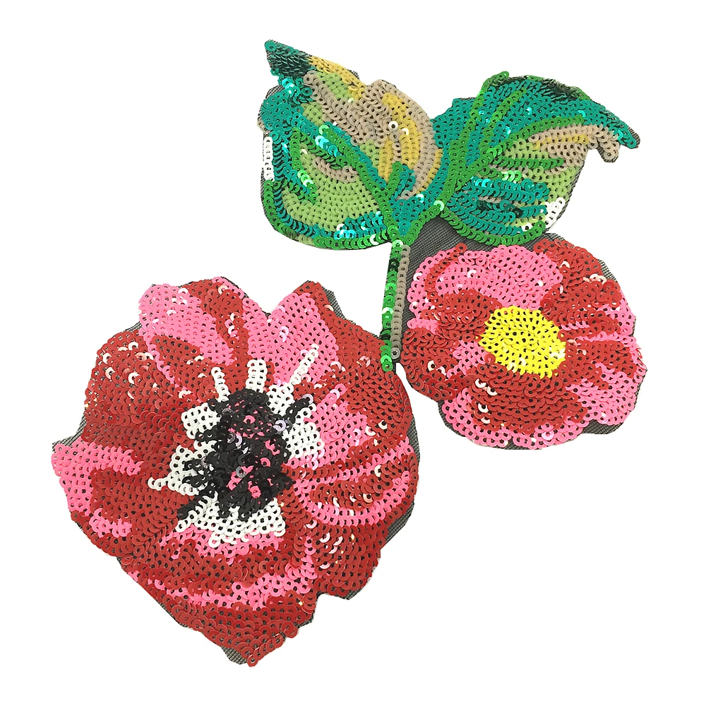 2 шт. патчи с блестками 22 х18 см|flower patch|patches for clothingflower patches clothing |