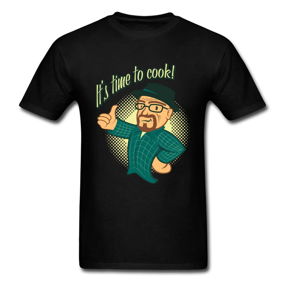 Tops T Shirt Cooking with Walt ostern Day Short Sleeve Cotton Fabric Round Collar Men T-shirts Summer Clothing Shirt New Coming Cooking with Walt black