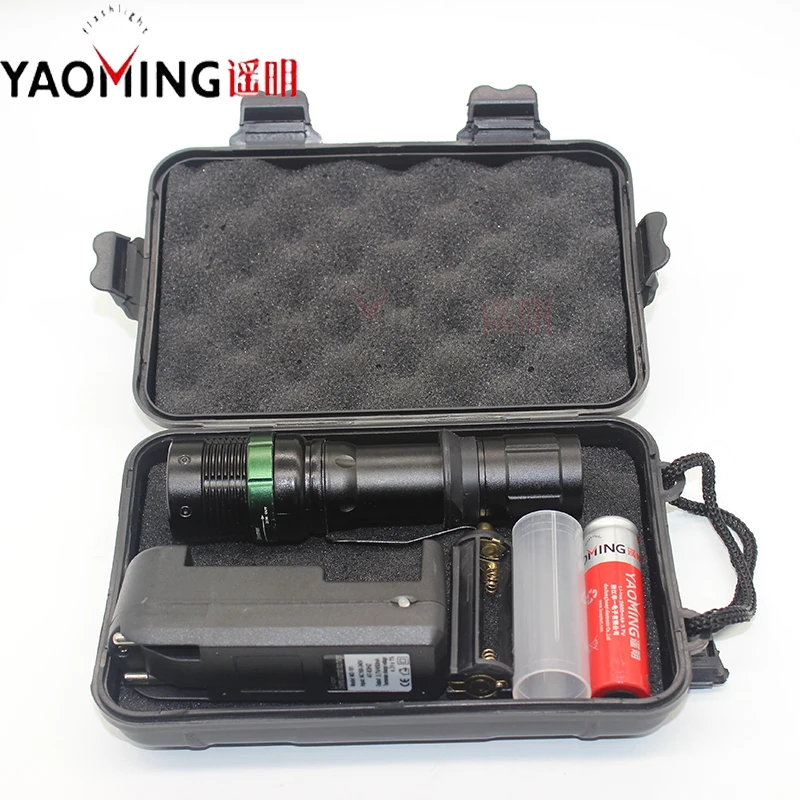 Gift box cree led flashlight outdoor camping torch lantern tactical protable linternas with