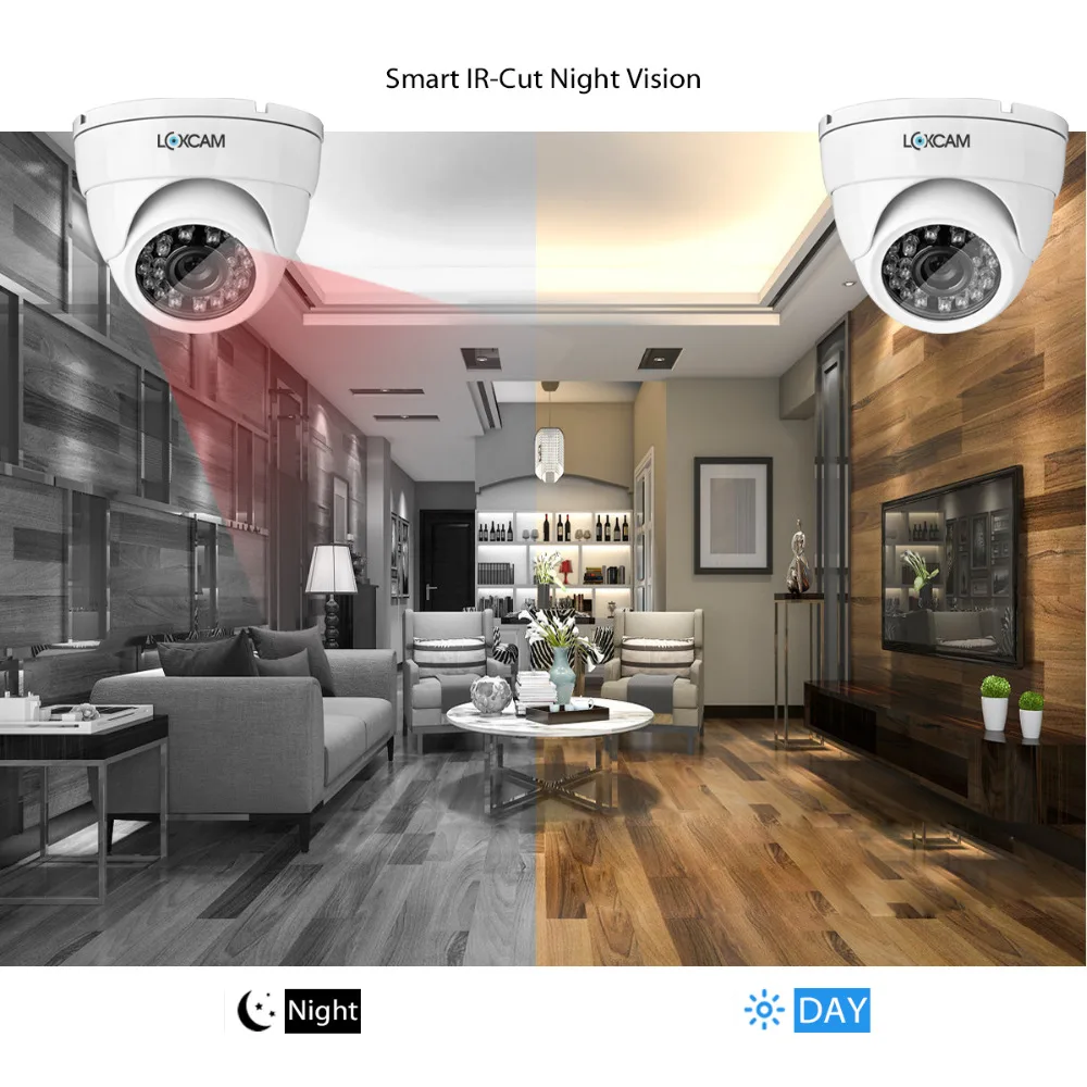 LOXCAM h.265 4CH 1080P DVR комплект 4ch CCTV система 4 шт. 960P IP66 in/наружная система безопасности домашняя видео набор для наблюдения