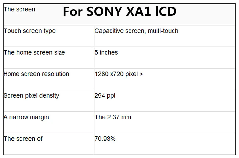 5," сенсорный экран для SONY Xperia XA1 XA 1 G3116 G3121 G3123 G3125 G3112 ЖК-дисплей дигитайзер сборка ЖК-дисплей с рамкой