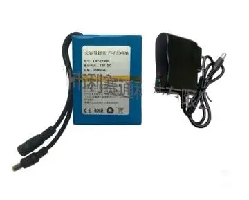 Бесплатная доставка 12V 2A 3000mAh литиевая батарея супер перезаряжаемая литий-ионная