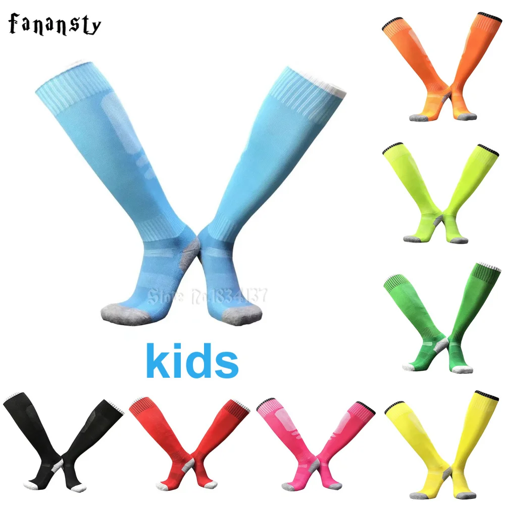 

Top quality Sports Socks survetement Football Stocking Soccer Socks Kids Antiskid Tower bottom Knee-High boys Football Socks New