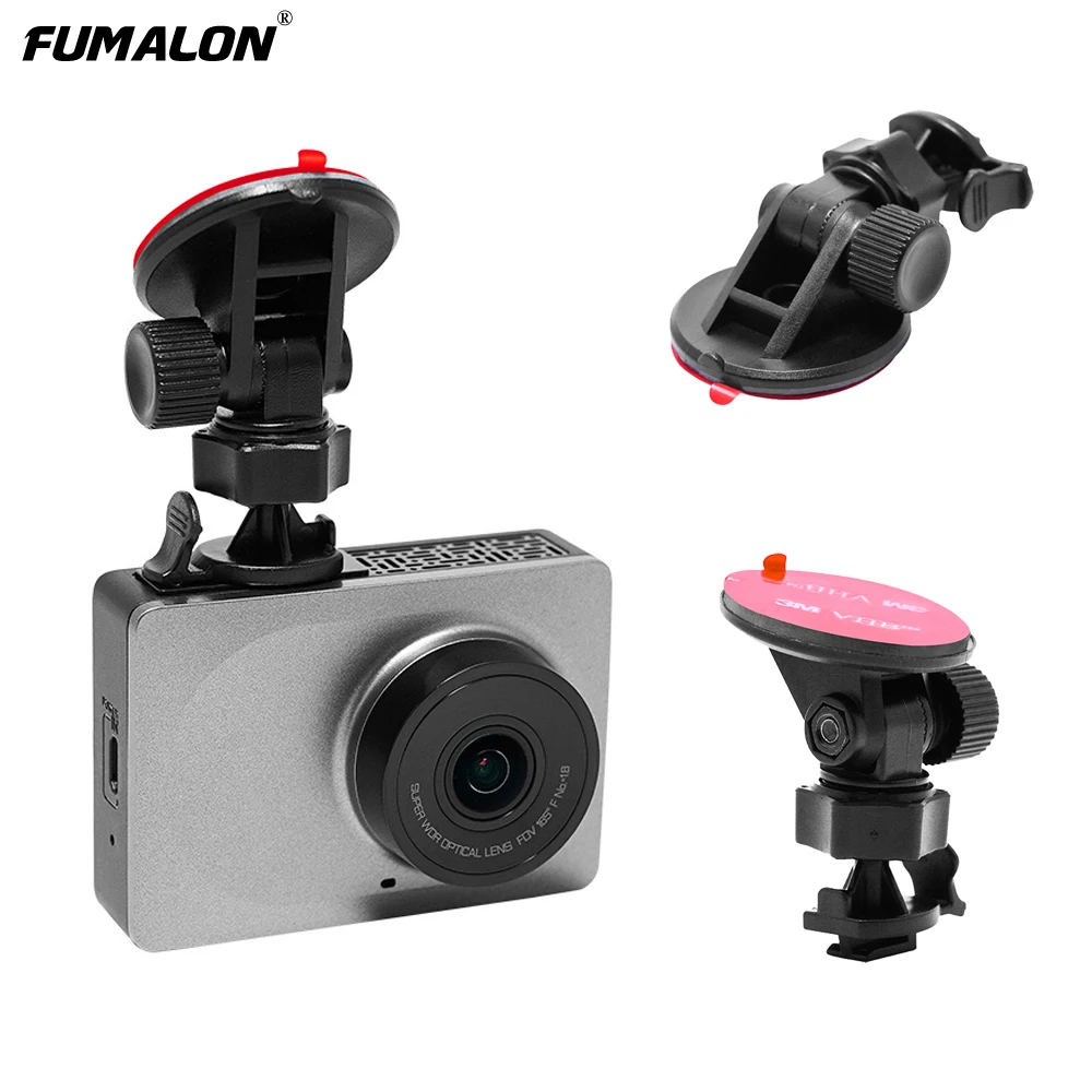 

FUMALON Yi Dash Cam Mounts Excellent Adhesive 3M Sticky Mount For Windshield Suction Cup Mount for Xiaomi Yi Dash Cam