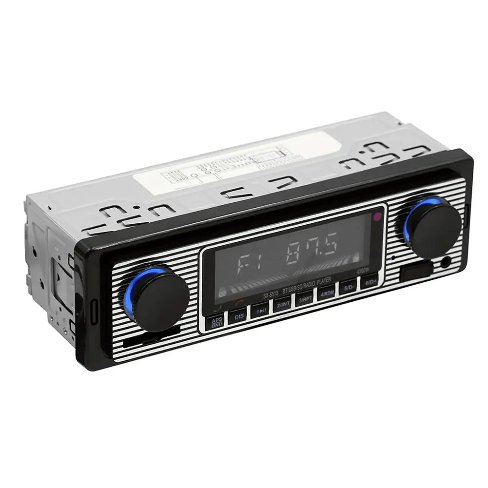 Винтажный автомобильный Bluetooth fm-радио MP3-плеер Стерео USB AUX классический автомобильный стерео аудио OLED цветной экран Автомобильный электронный