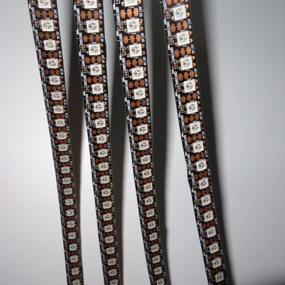 

addressable 3m 96LEDs/m DC5V WS2812B led pixel strip,IP65;waterproof by silicon coating,with 96pixels/M;BLACK PCB