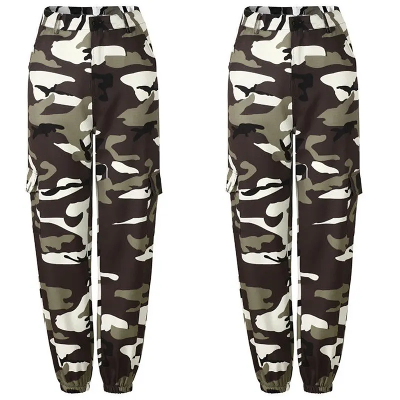 

2018 New Fashion Women Casual Camouflage Harem Pants Military Army Trousers Casual Loose Pants