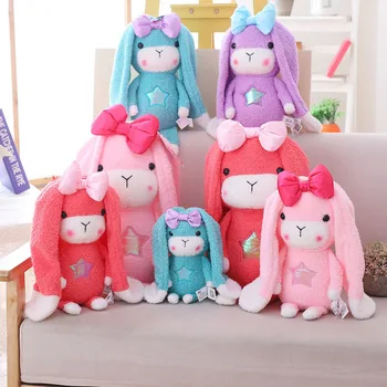 

Lucky Boy Sunday Girl Rabbit Plush Toy Girls Cute Stuffed Dolls Rabbit Doll Soft Plush Toys for Children Birthday Gift for Kids