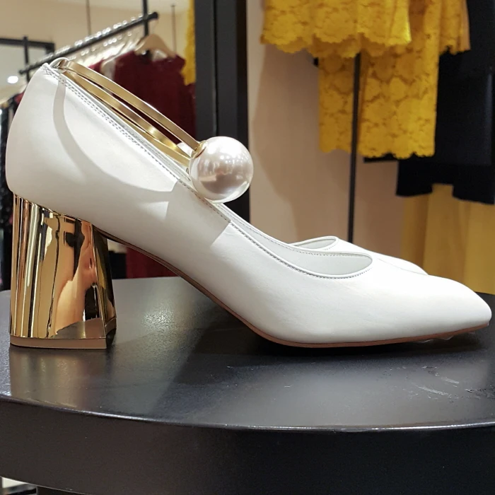 gold heels embellished