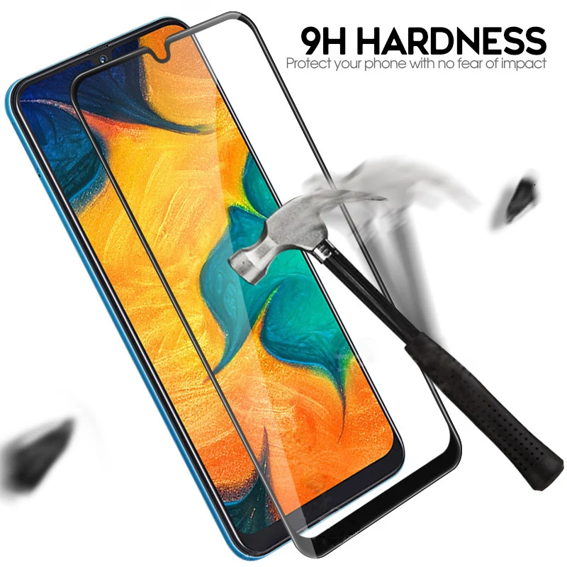 Закаленное защитное стекло 2 в 1 для Samsung Galaxy A50 A70 A30 A20 A10|Защитные стёкла и плёнки| |