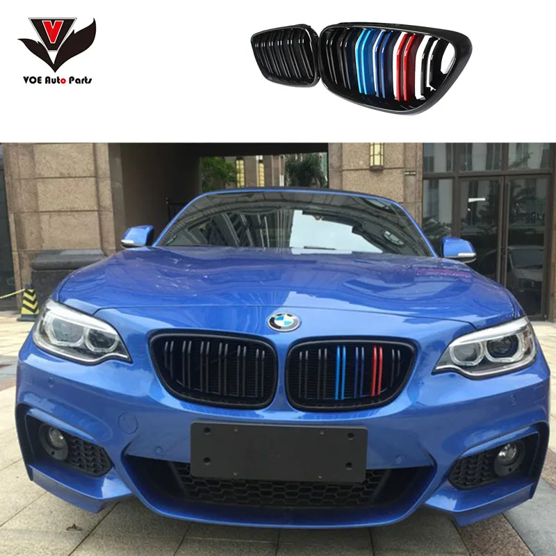F22 F23 Coupe &amp Convertible F87 M2 M-look углеродный передний гоночный гриль решетка для BMW 2 серии