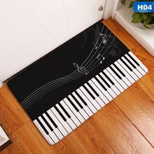 Шт. 1 шт. 50* см 80 см дизайн Музыкальный замши коврики дома Готовый ковер термальность передачи коврики пианино цифровой печати Прямая