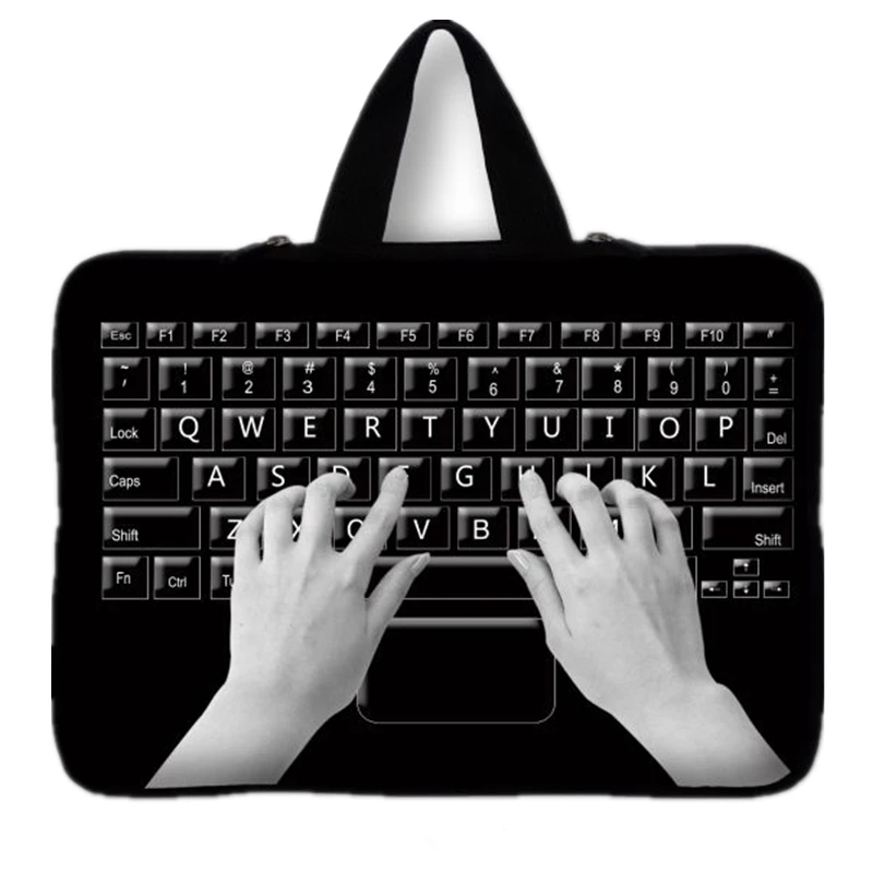 7 10 12 13 14 15 17 inch keyboard Print sleeve case carry handbag for