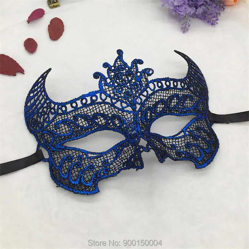 1pc Blue Sexy Lady Lace Mask Eye Mask For Masquerade Party Halloween Party Fancy Drop shipping  (29)