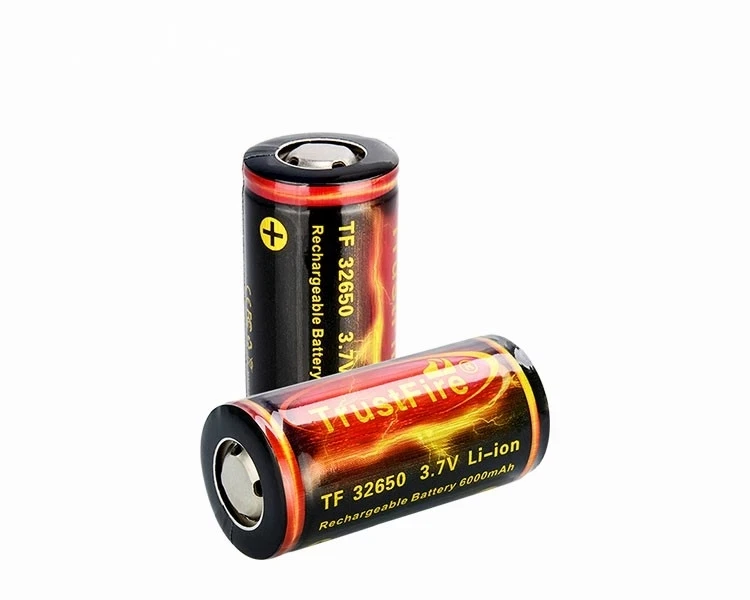 TrustFire 2 шт 6000mah 3 7 V 32650 литий ионная аккумуляторная батарея с PCB защитой для