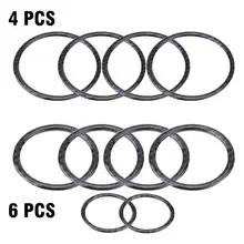 Авто звуковой громкоговоритель, ободковый корпус накладка из углеродного волокна с отделкой Стикеры для BMW X5 X6 E70 E71