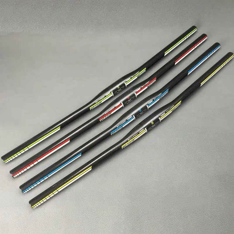 

TOSEEK full carbon handlebar mtb bicycle handlebar full carbon fibre flat handlebar 31.8*580/620/640/660/680/700mm 4 color