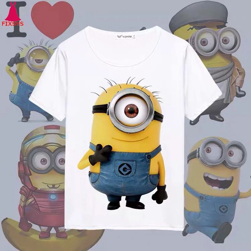 

Anime Lovely Funny Minions Summer Sport T Shirt Cosplay Costumes Women Men T-Shirts Tops Clothes