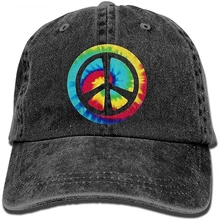 Do cap hat-7 бейсболка для мужчин и женщин Tie Dye Peace Sign дизайн и регулируемое заднее закрытие Кепка водителя грузовика(1