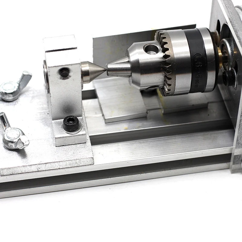 Wood Lathe Machine DC12-24V 96W Mini Lathe Beads Machine Woodwork DIY Standard Set Power carving cutter Wood