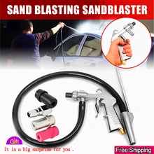 Sandblasting Gun 7Pcs Abrasive Air Sand Blasting Gun Kit Sandblasting Machine Nozzle Tube Rust Remove for Sandblast Cabinets2019 Sandblasting Gun 7Pcs Abrasive Air Sand Blasting Gun Kit Sandblasting Machine Nozzle Tube Rust Remove for Sandblast Cabinets2019