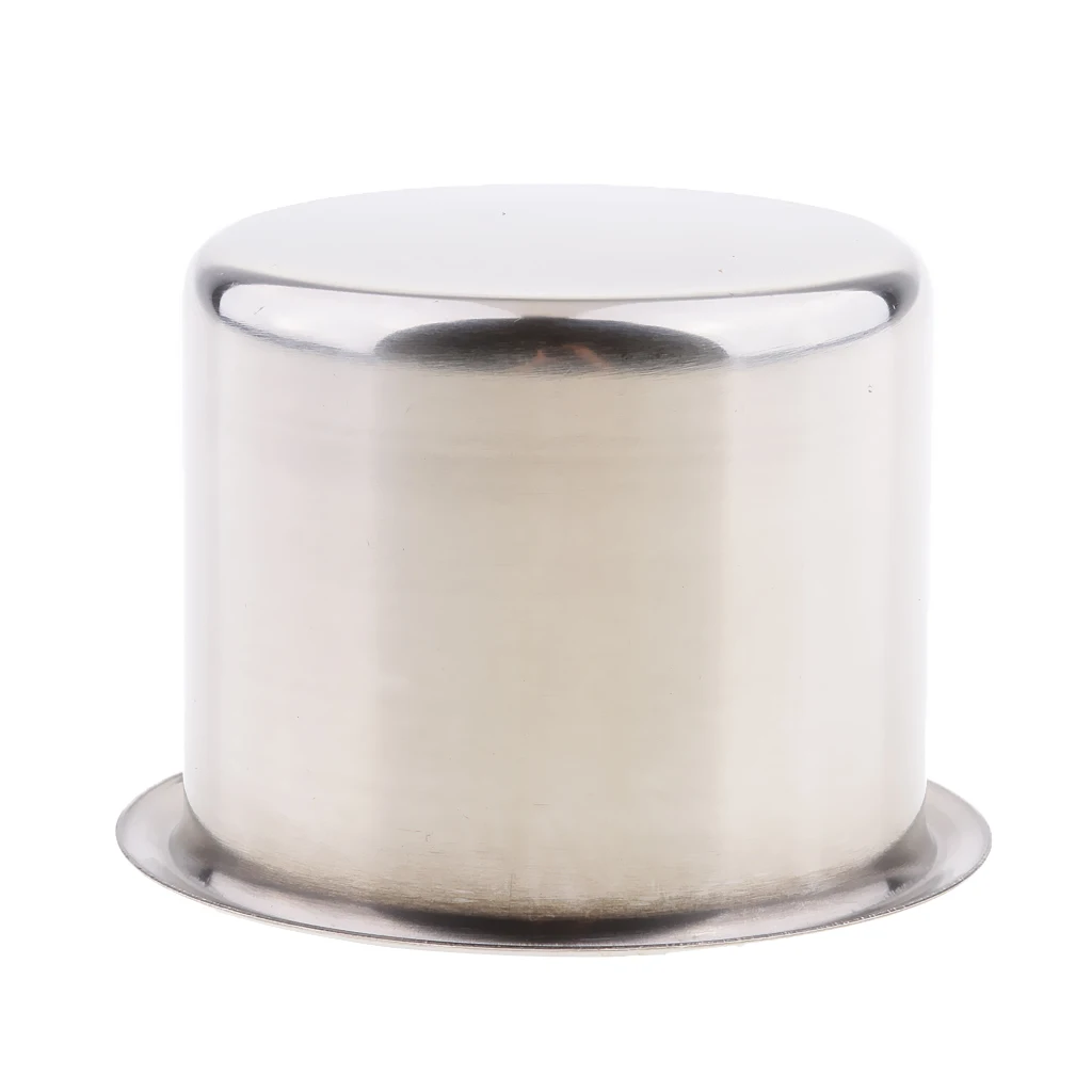 4pcs Universal Marine Boat Cup Holder 68x55mm Stainless Steel Drop In Drink Cup Holder for Poker Table Couch