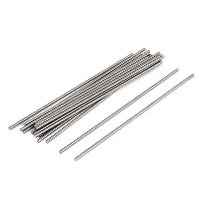 

20 Pcs 1.9mmx100mm Machine Grooving Tool Lathe Bar Steel Round Rod Silver Tone