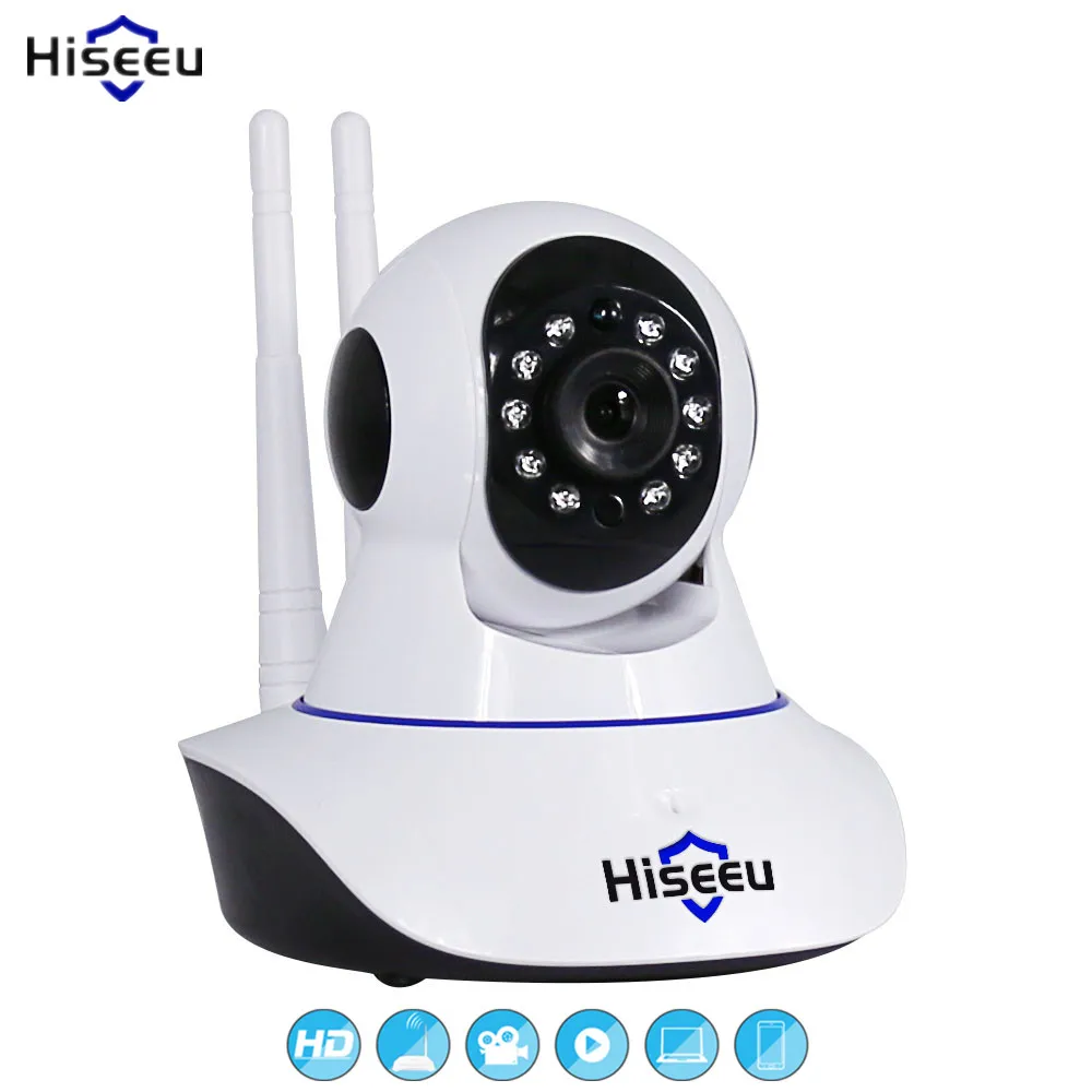 Беспроводная ip камера Hiseeu HD 720P Wi Fi P2P безопасности ночное видение IP Сетевая