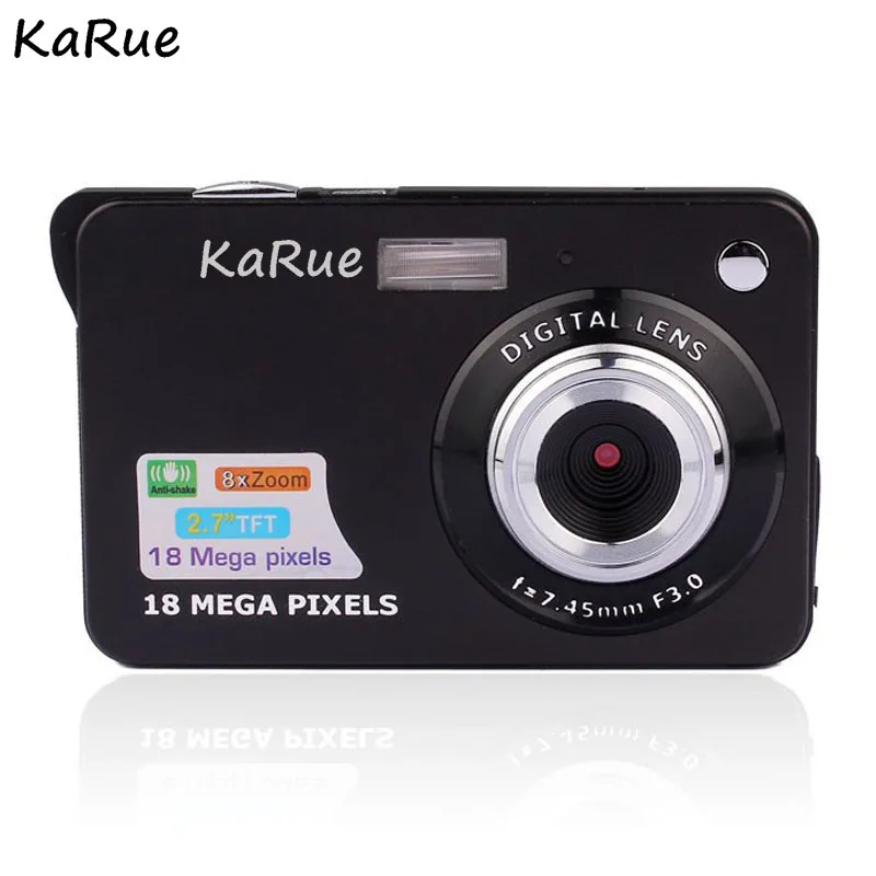 KaRue Высокое качество Портативный 18MP 720 P Мини Цифровая камера 8x цифровой зум фоторамка 2,7 дюймов экран 5MP CMOS цифровое видео