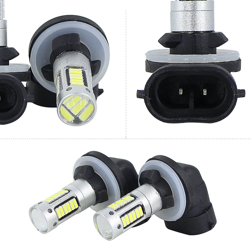 SAARMAT 2 * Высокая мощность 6500K белый 30 SMD 4014 881 889 H27 светодиодный Сменные лампы для