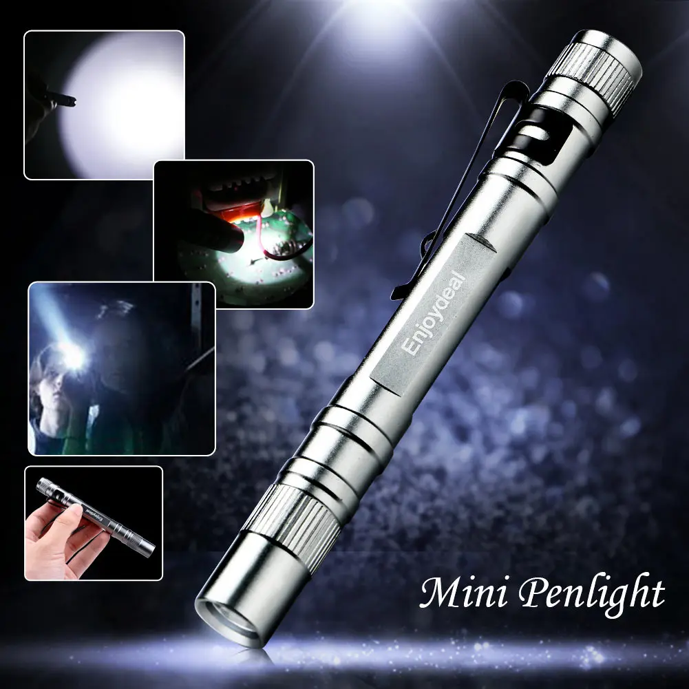 Pen Size USB Rechargeable Flashlight Torch Pocket Light 500 LM Q5 LED Lamp New