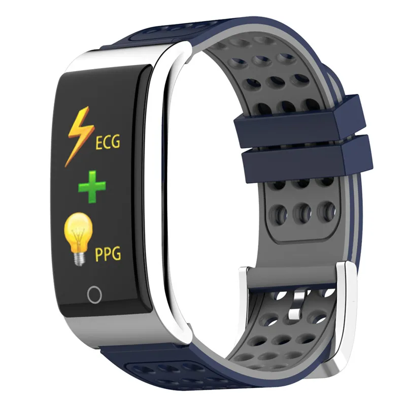 E08 умный Браслет ЭКГ PPG измерение кровяного давления фитнес-трекер часы браслет водонепроницаемый монитор сердечного ритма