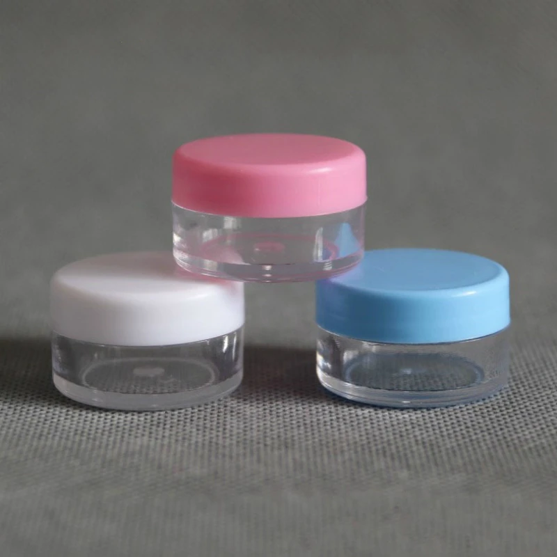 

10Pcs Mini Cosmetic Bead Empty Jar Pot Nail Art Lip Balm Container Eyeshadow Makeup Face Cream Round Bottle Container