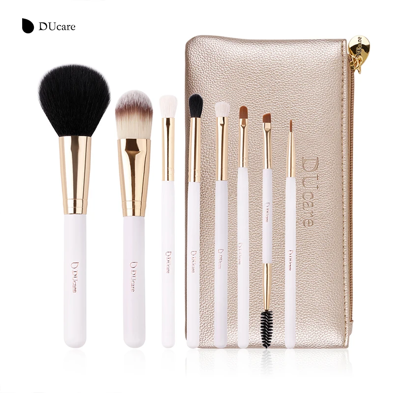 

DUcare Brand Makeup Brushes 8PCS Foundation Brush Blusher Powder Eyeshadow Blending Eyebrow Eyeliner Lip Brush Pincel Maquiagem