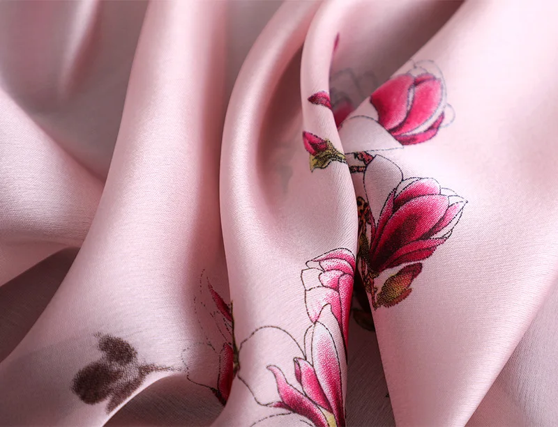 2019 китайский бренд женский шелковый шарф цветочный набивной платок модная летняя одежда Дизайнерские шарфы женские пляжные палантины