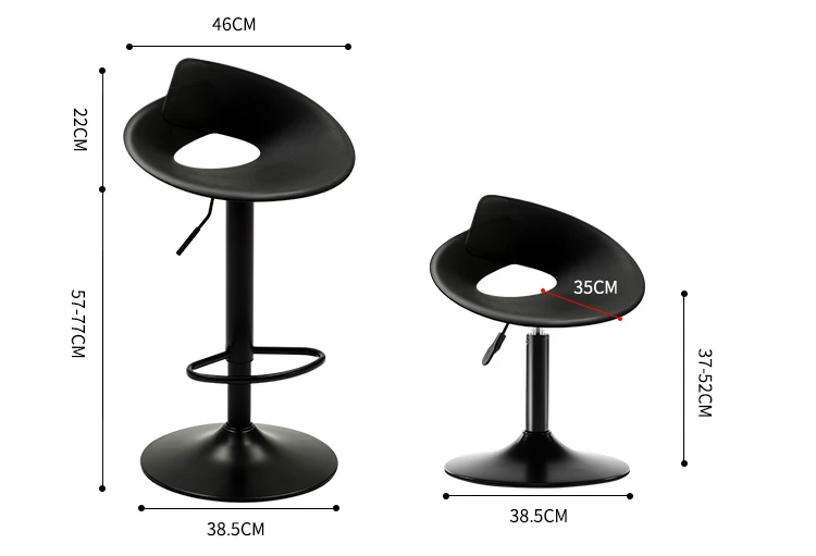 Современный простой высокий табурет поднял бытовой барный стул поворачивать Творческий спереди стол стул увеличить шасси с подножка