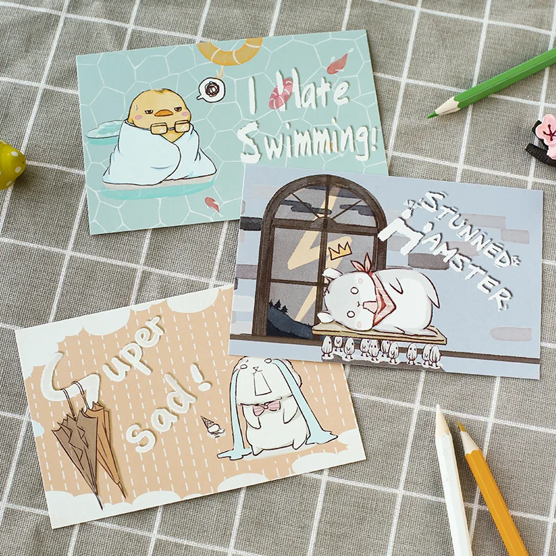 

30pcs Every day is an adventure style card multi-use Scrapbooking party invitation DIY Decor gift card message card postcard