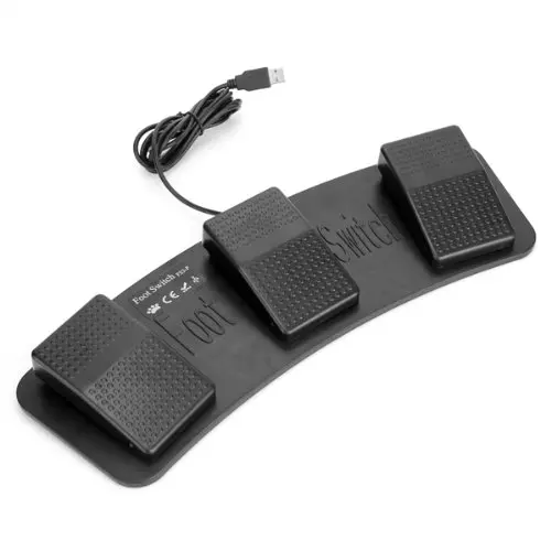  WSFS Hot FS3-P USB Triple Foot Switch Pedal Control Keyboard Mouse Plastic