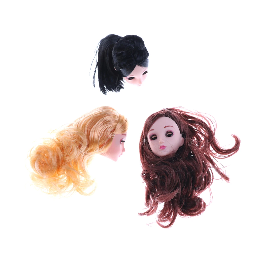 1/6 4D кукла с глазами голова кукла с длинными волосами голова для оригинальных девочек DIY подарок кукла аксессуары