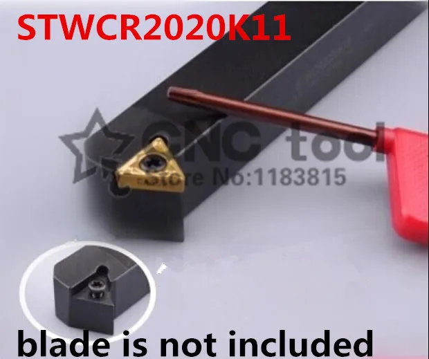 

STWCR2020K11/ STWCR2020K11 Metal Lathe Cutting Tools Lathe CNC Machine Turning Tools External Turning Tool Holder S-Type STWCR
