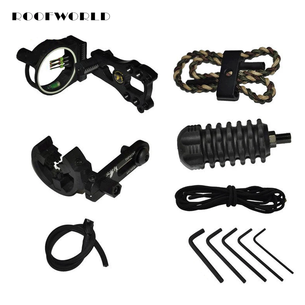 Arco de Tiro com Arco Combo Acessório Básico Ferramentas Vista Kits Seta Resto Estabilizador Composto Caça Arco Acessórios 5 Cor