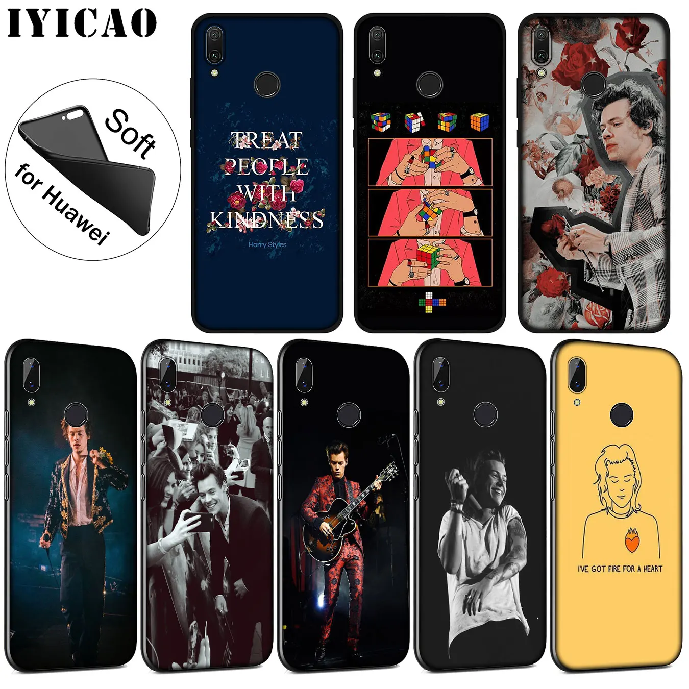 IYICAO Мягкий силиконовый чехол для Huawei P30 P20 Pro P10 P9 P8 Lite Mini 2017 2016 P smart Z 2019 |