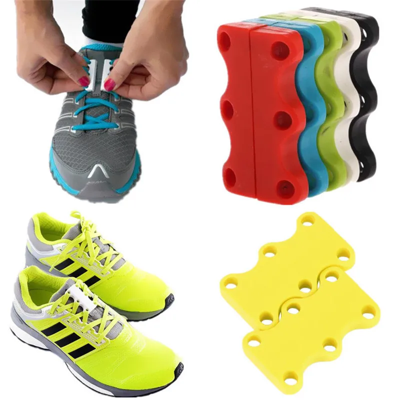 1pcs Magnetic Casual Sneaker Magnetic shoe laces Closure Fast shoelaces Buckles No Tie Shoelace One Size