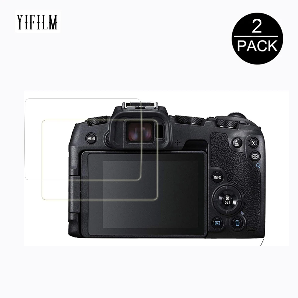 

2Pack For Canon EOS R 9H Clear Tempered Glass Screen Protector Digital Camera Protective LCD Anti-Scratch Film For Canon EOS PR