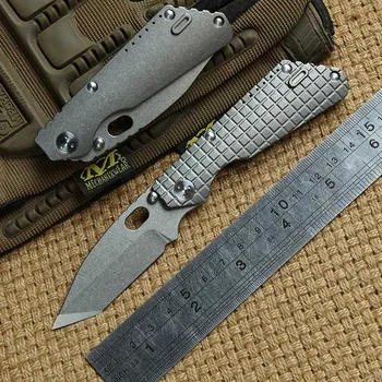 

DICORIA Small PT TC4 titanium handle Tactical Folding Knife M390 blade camping hunting outdoor survival pocket Knives EDC tools