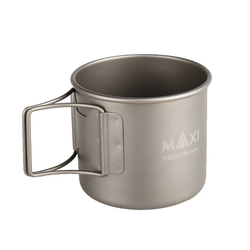 TOAKS Maxi 300 ml de taza portátil plegable al aire libre Camping Picnic de agua taza de café té taza