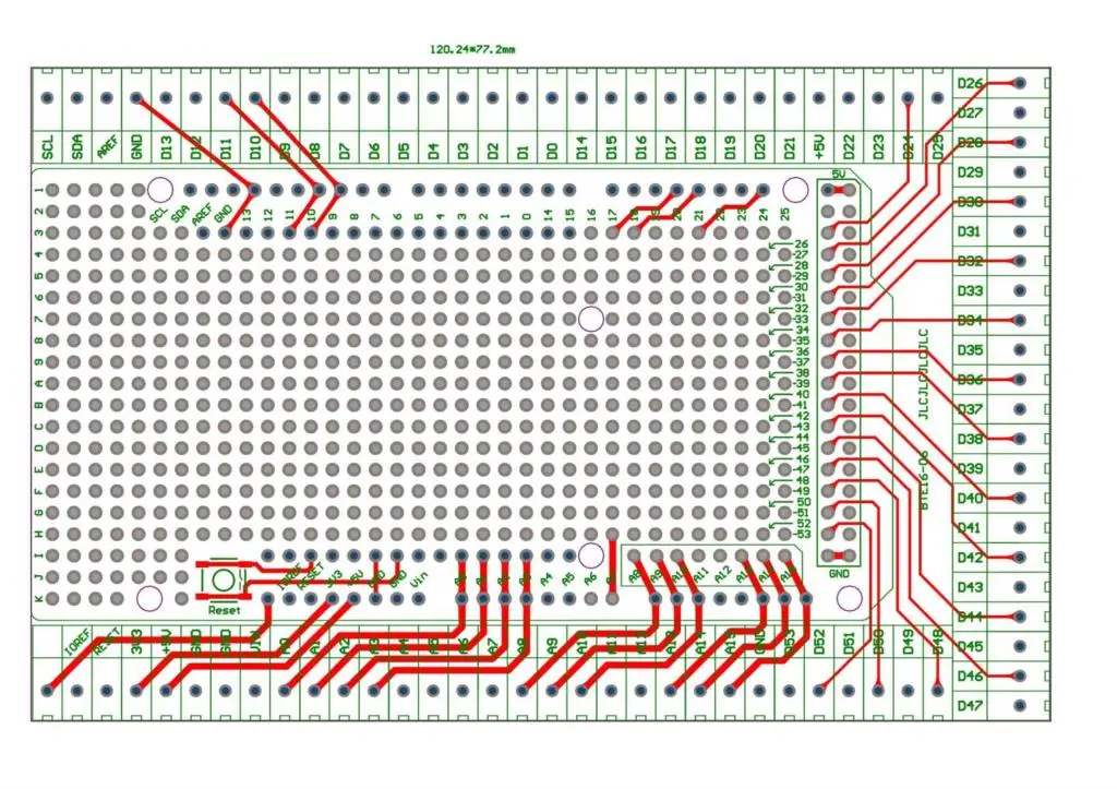 Прототип Клеммная колодка щит комплект для MEGA-2560 R3 bte16-06