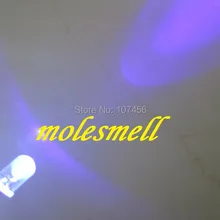 10000pcs5mm Ультра яркий фиолетовый LED+ Быстрая 5 мм светло-СВЕТОДИОД 5 мм прозрачный круглый фиолетовый/УФ LED