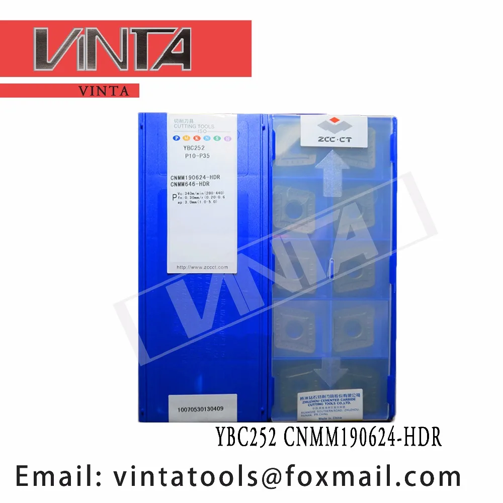 

high quality 10pcs/lots YBC252 CNMM190624-HDR cnc carbide turning inserts