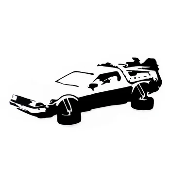 

HJ-043 17.7cm*7.5cm Delorean Back To The Future Marty Mcfly Doc Brown Motorcycle Stickers